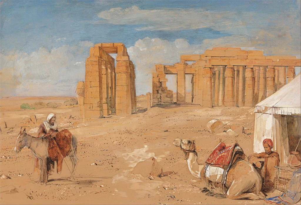 Il Ramesseum di Tebe - Yale Center for British Art, Paul Mellon Collection